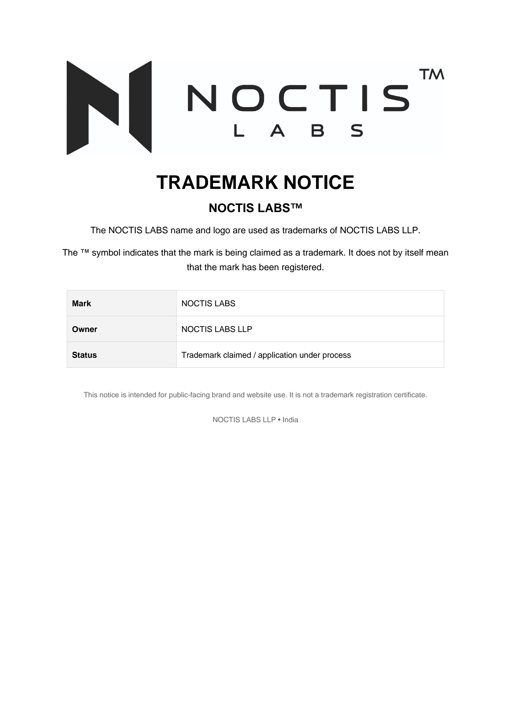 4. Trademark Notice & Protection